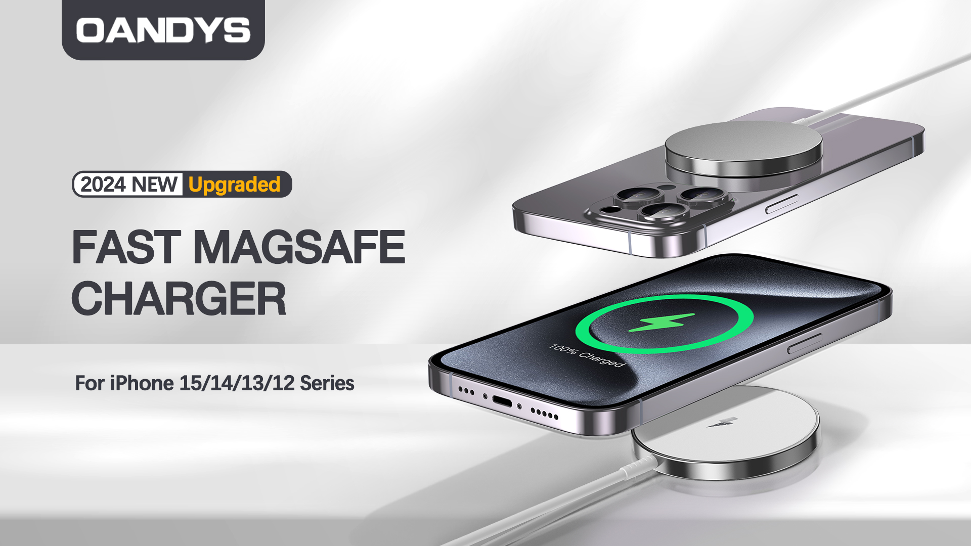 Amazon.com: Magnetic Wireless Charger, 2-Pack 15W Fast Mag-Safe